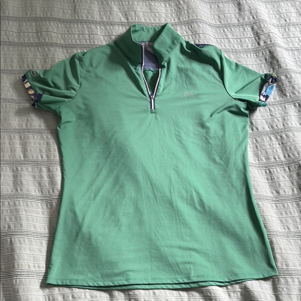J. Classics Green Women's Riding Shirt